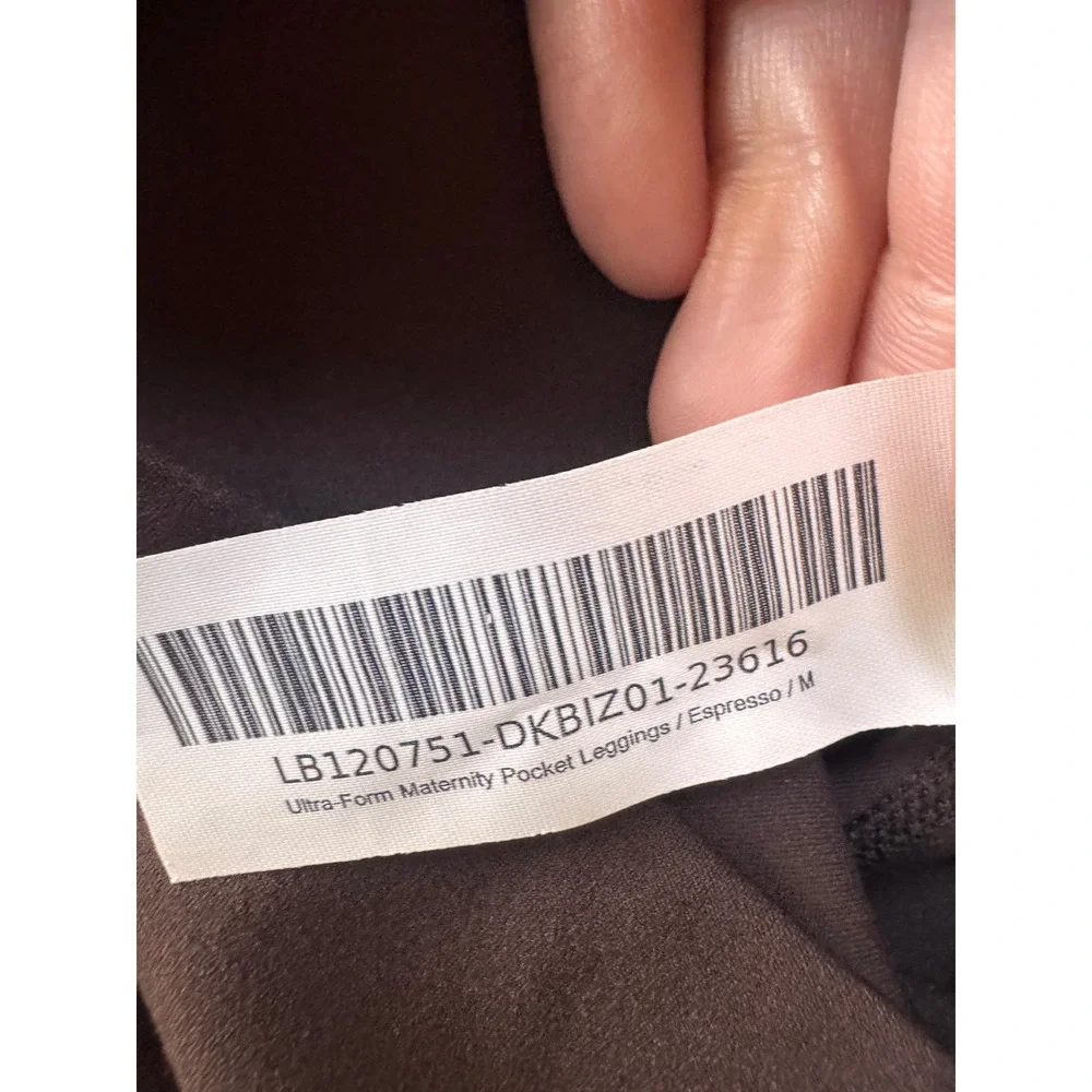 Quince Ultra-Form Maternity Pocket Leggings Espresso Brown Size M 28